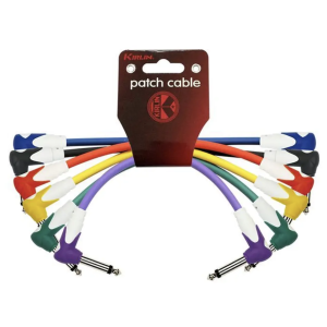 Pack 6 Cables Plug-Plug Angulo Colores 0.3 Mts Lg6-243-6 Kirlin